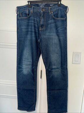 Banana Republic Dark Blue Straight Men’s Jeans Travel 36 x 34